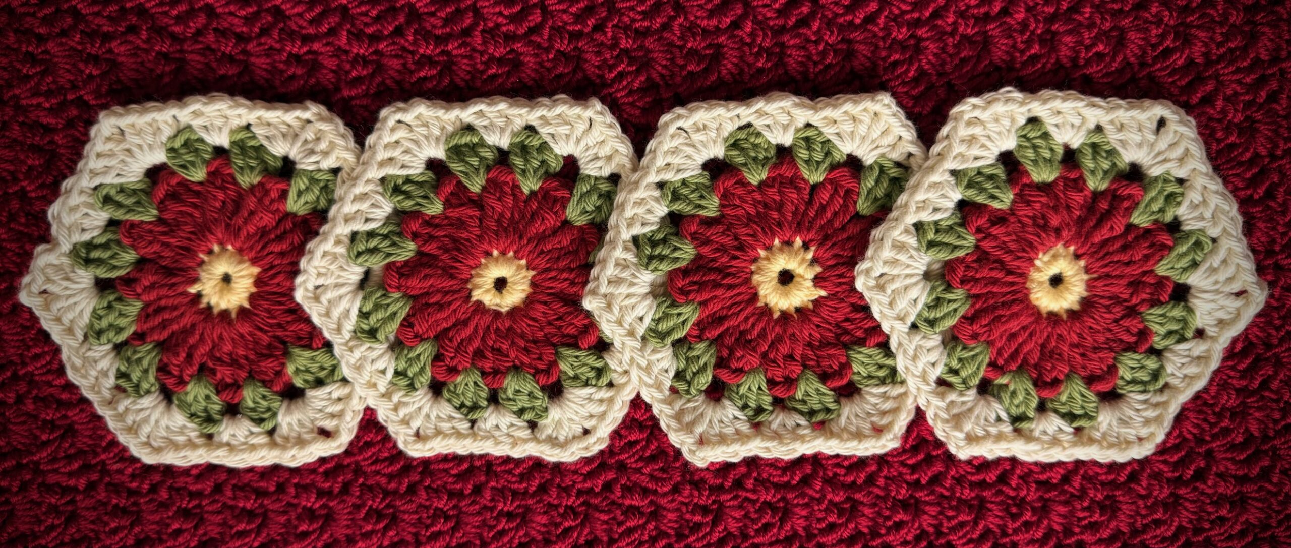 Holiday Crochet Coaster