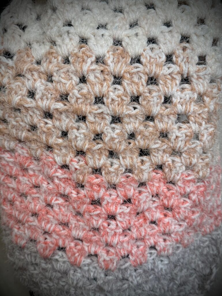 Crochet Granny Stripe Stitch Detail