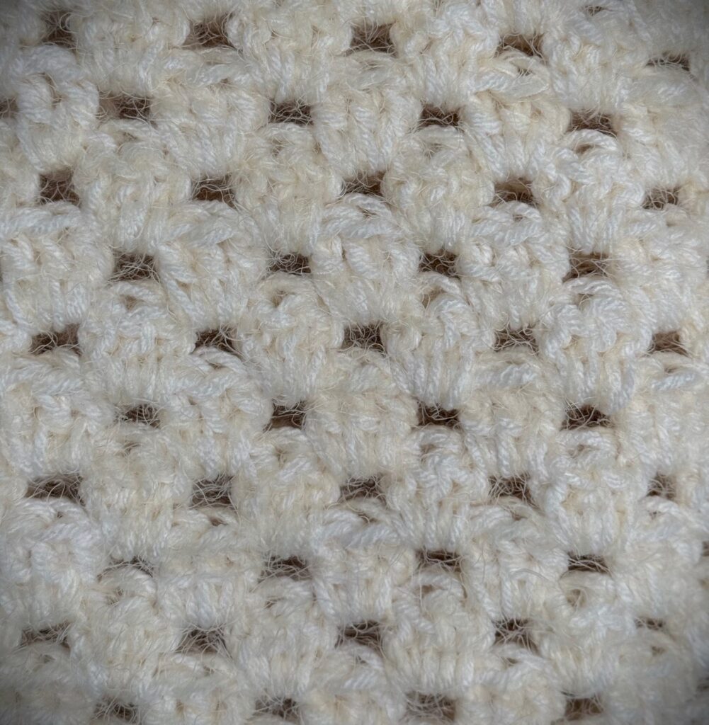 Granny Stripe Crochet Stitch Detail