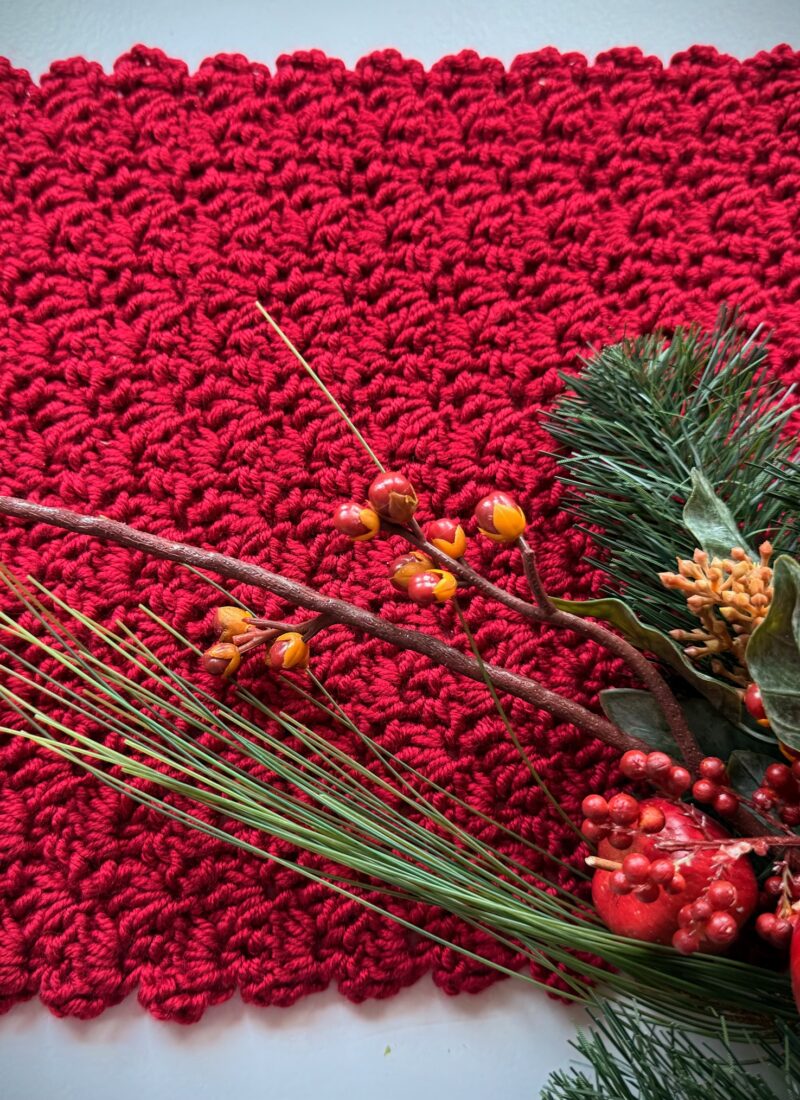 Christmas Crochet Table Runner